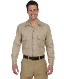 574 Dickies Long Sleeve Work Shirt  in Khaki