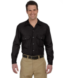 574 Dickies Long Sleeve Work Shirt  in Black