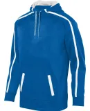 Augusta Sportswear 5554 Stoked Tonal Heather Hoodi ROYAL/ WHITE