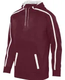 Augusta Sportswear 5554 Stoked Tonal Heather Hoodi MAROON/ WHITE