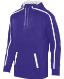 Augusta Sportswear 5554 Stoked Tonal Heather Hoodi PURPLE/ WHITE