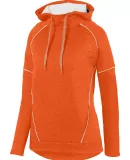 Augusta Sportswear 5556 Ladies Zoe Tonal Heather H ORANGE/ WHITE