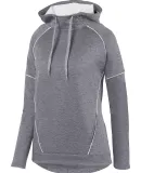 Augusta Sportswear 5556 Ladies Zoe Tonal Heather H GRAPHITE/ WHITE