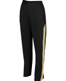 Augusta Sportswear 7762 Women's Medalist Pant 2.0 in Black/ vegas gld