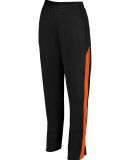 Augusta Sportswear 7762 Women's Medalist Pant 2.0 in Black/ orange