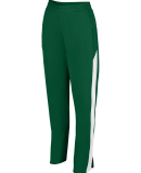 Augusta Sportswear 7762 Women's Medalist Pant 2.0 in Dark green/ wht