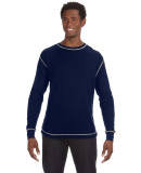 J America 8238 Vintage Long Sleeve Thermal T-Shirt in Vint nv/ vint wh