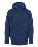 J America 8610 Youth Cosmic Fleece Hooded Pullover NAVY FLECK/ NAVY