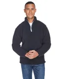 J America 8454 Epic Sherpa Quarter-Zip BLACK