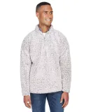 J America 8454 Epic Sherpa Quarter-Zip OATMEAL HEATHER