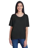 Anvil 36PVL Women's Freedom Drop Shoulder Tee BLACK