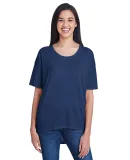 Anvil 36PVL Women's Freedom Drop Shoulder Tee NAVY