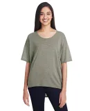 Anvil 36PVL Women's Freedom Drop Shoulder Tee HTHR CITY GREEN