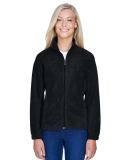 Harriton M990W Ladies' 8 oz. Full-Zip Fleece in Black