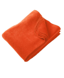 Harriton M999 12.7 oz. Fleece Blanket in Orange