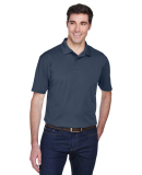 Harriton M354 Men's Micro-Piqué Polo in Navy