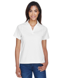 Harriton M354W Ladies' Micro-Piqué Polo in White