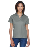 Harriton M354W Ladies' Micro-Piqué Polo in Charcoal