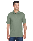 Harriton M200 Men's 6 oz. Ringspun Cotton Piqué S in Dill