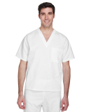 Harriton M897 Adult Restore 4.9 oz. Scrub Top in White