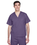 Harriton M897 Adult Restore 4.9 oz. Scrub Top in Deep purple