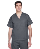 Harriton M897 Adult Restore 4.9 oz. Scrub Top in Dark charcoal