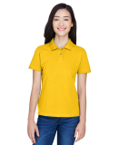 Harriton M200W Ladies' 6 oz. Ringspun Cotton Piqu? in Sunray yellow