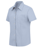 1254 Dickies Womens Short Sleeve Oxford  in Light blue