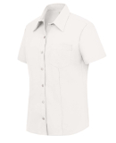 1254 Dickies Womens Short Sleeve Oxford  in White