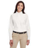 Harriton M581W Ladies' Foundation 100% Cotton Long in White