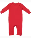 Rabbit Skins 4412 Infant Long Legged Baby Rib Body in Red