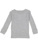 Rabbit Skins 101Z Infant Long Sleeve Baby Rib Paja in Heather