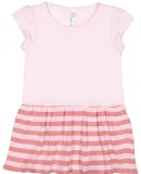 Rabbit Skins 5320 Infant Baby Rib Dress in Blrna/ bl mv str