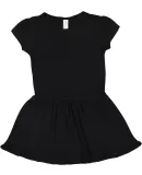 Rabbit Skins 5323 Toddler Baby Rib Dress in Black