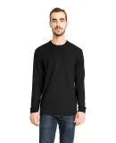 Next Level Apparel 6411 Unisex Sueded Long Sleeve  in Black