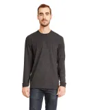 Next Level Apparel 6411 Unisex Sueded Long Sleeve  in Heather metal