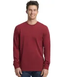 Next Level Apparel 6411 Unisex Sueded Long Sleeve  in Cardinal