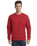 Next Level Apparel 9001 Unisex Crew with Pocket in Red