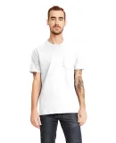 Next Level Apparel 3605 Unisex Pocket Crew in White