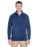 UltraClub 8180 Adult Cool & Dry Quarter-Zip Microf NAVY