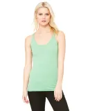 BELLA 8430 Womens Tri-blend Racerback Tank in Green triblend