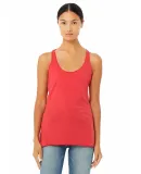 BELLA 8430 Womens Tri-blend Racerback Tank in Red triblend