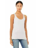 BELLA 8430 Womens Tri-blend Racerback Tank in Wht flck triblnd