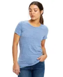 0222 US Blanks Ladies Triblend T-Shirt in Tri blue