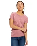 0222 US Blanks Ladies Triblend T-Shirt in Tri red