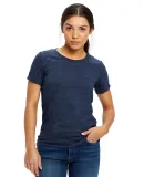 0222 US Blanks Ladies Triblend T-Shirt in Tri navy