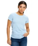 0222 US Blanks Ladies Triblend T-Shirt in Tri light blue