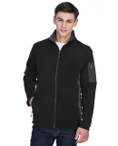 North End 88123 Men's Microfleece Jacket BLACK