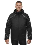 North End 88196T Men's Tall Angle 3-in-1 Jacket wi BLACK