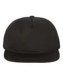 Yupoong-Flex Fit 6502 Unstructured Five-Panel Snap BLACK